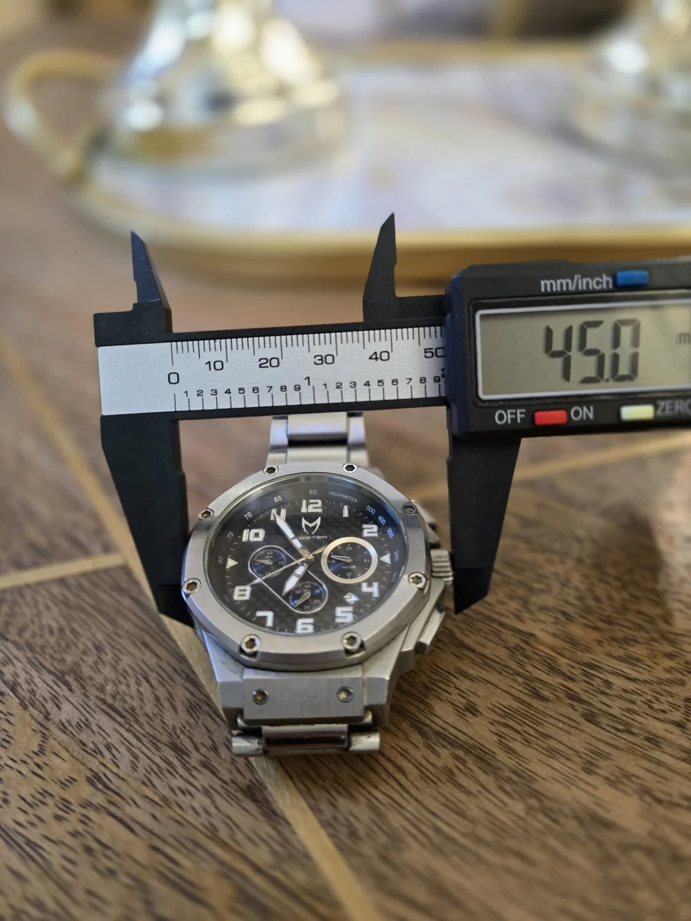 Meister Ambassador Japan Movement Chronograph with Black Dial Stainless Steel